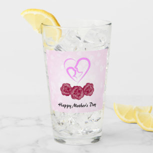 Copo De Pint Vidro de Dia de as mães Feliz