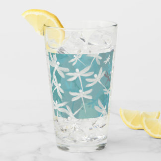 Copo De Pint Vidro de Dragonflies