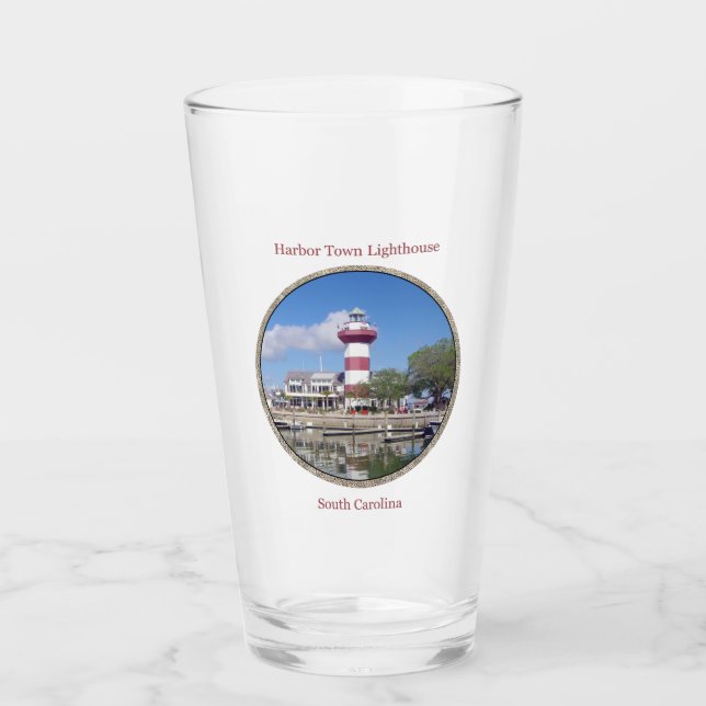 Copo De Pint Vidro de estufa da cidade de Harbor (Frente)