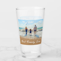 Vidro de Foto Personalizado da Família - Melhor Fa