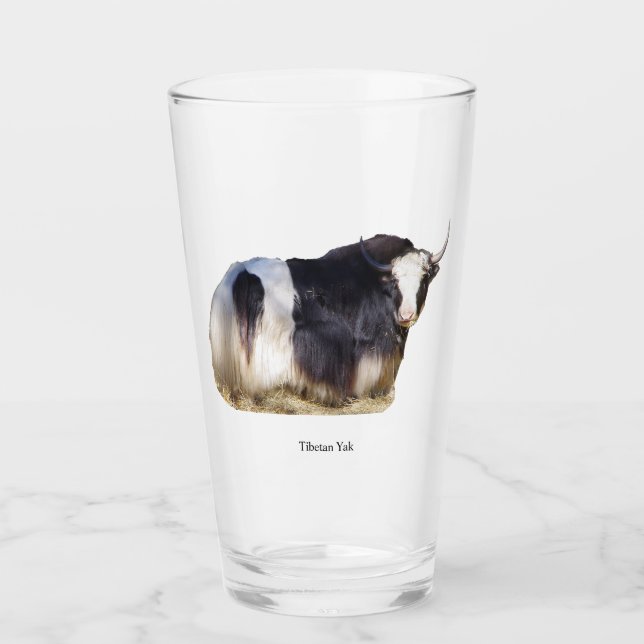 Copo De Pint Vidro de iaque tibetano (Frente)