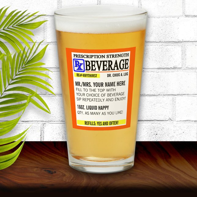 Copo De Pint Vidro de Impressão Engraçado (Criador carregado)