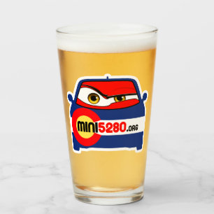 Copo De Pint Vidro De Impressão Mini5280 Olhos