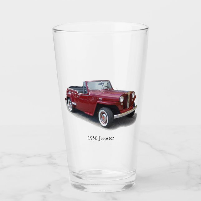 Copo De Pint Vidro de Jeepster 1950 (Frente)
