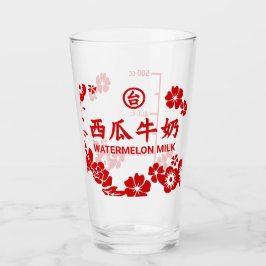 Copo De Pint Vidro de Leite de Melancia