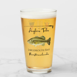 Copo De Pint Vidro de pinta para talas de angler - Baixo-borda