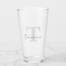 Vidro de pinta personalizada de 16 oz com seu nome