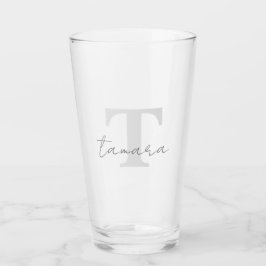 Copo De Pint Vidro de pinta personalizada de 16 oz com seu nome