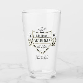 Copo De Pint VIDRO DE PINTA Personalizado (NOME ADICIONAL) de A