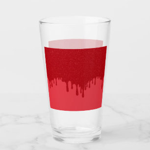 Copo De Pint Vidro de pinta vermelho personalizável