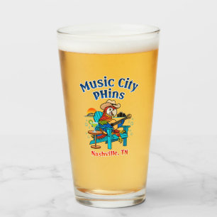 Copo De Pint Vidro de Pintura de Música