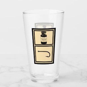 Copo De Pint Vidro De Pub, Cerveja, Presente Para Ele, Pescador