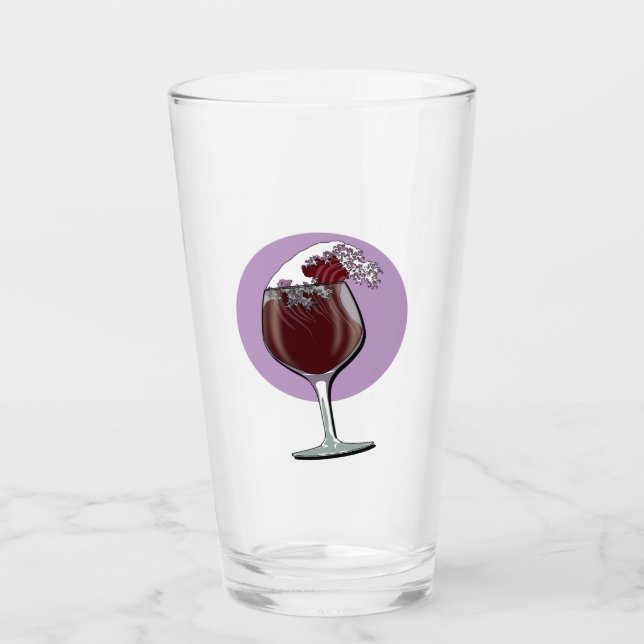 Copo De Pint Vidro De Vinho (Frente)