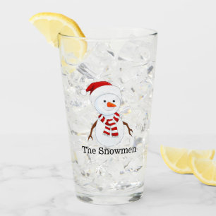 Copo De Pint Vidro Design Bebendo de Neve