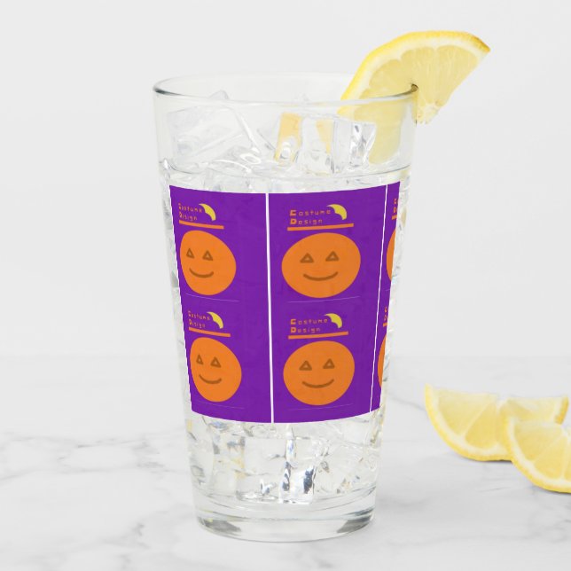 Copo De Pint Vidro Design de Abóbora (Gelo traseiro)