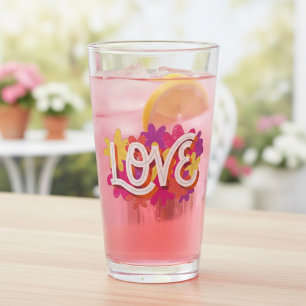 Copo De Pint Vidro do AMOR