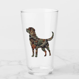 Copo De Pint Vidro do Bebendo da Camouflagem do Labrador Retrie