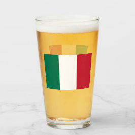 Copo De Pint Vidro do Bebendo de Bandeira Italiano