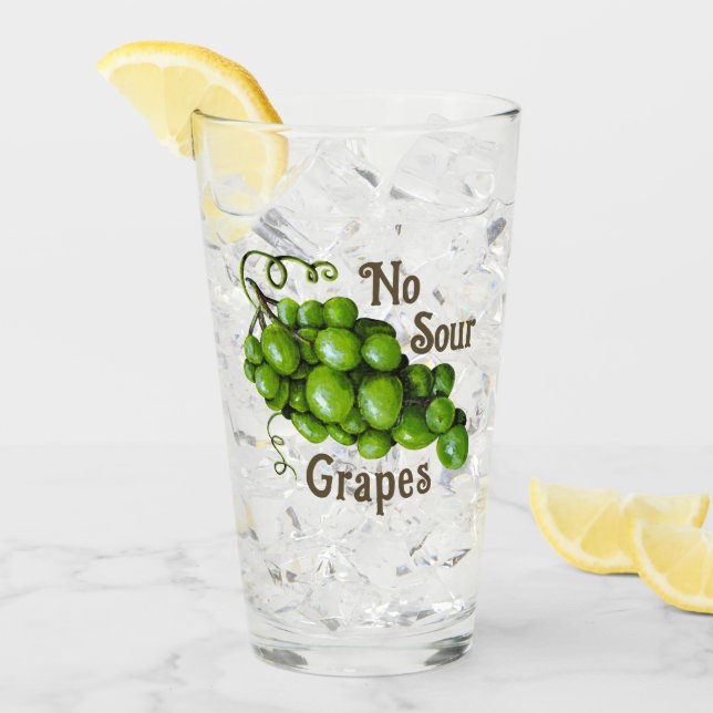 Copo De Pint Vidro do Bebendo de Uvas (Gelo frontal)