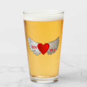 Copo De Pint Vidro do dia do Cupido