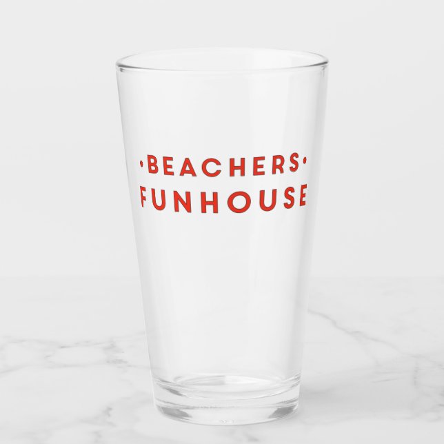 Copo De Pint Vidro do Funhouse de Beacher (Frente)