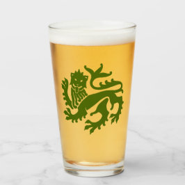 Copo De Pint Vidro do Leão Gótico Verde