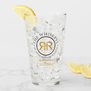 Copo De Pint Vidro do logotipo Whiskeys Ranch de Redenção