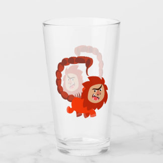Copo De Pint Vidro do Tumbler Manticore Sorrindo de Cartoon Bon