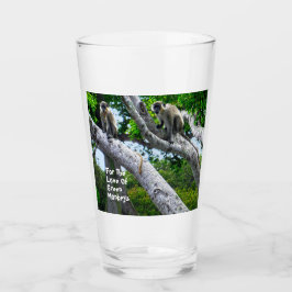 Copo De Pint Vidro dos Macacos Verdes Barbados