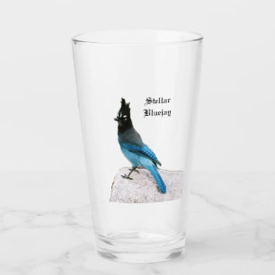 Copo De Pint Vidro estelar de Jay azul