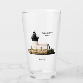 Copo De Pint Vidro leve do rio Detroit