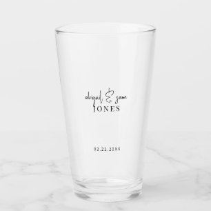 Copo De Pint Vidro Personalizado De Cerveja Casada