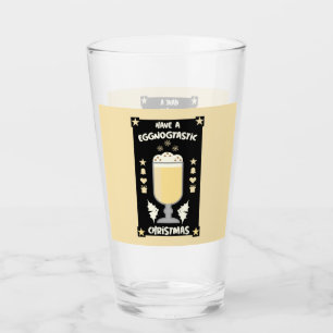 Copo De Pint vidro punch do ovo do xmas