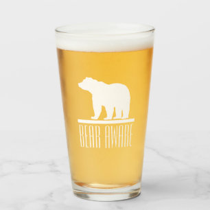 Copo De Pint Vidro sensível ao urso