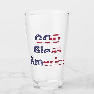 Copo De Pint Vidro - Tumbler de Celebração Ousada Deus Abençoe