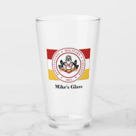 Copo De Pint Vidro/Tumbler do agitador PERSONALIZADO com PMC FL