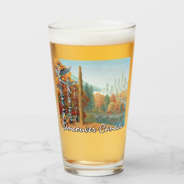 Copo De Pint Vidro Vancouver Vancouver Óculos de Souvenir (Frente (Preenchido))