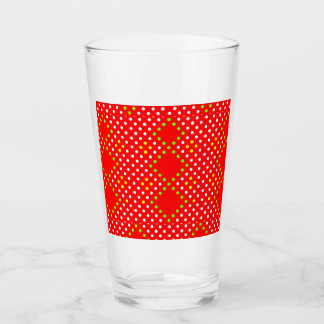 Copo De Pint Vidro vermelho