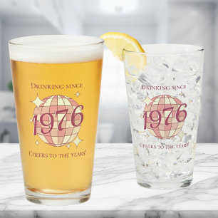 Copo De Pint Vintage 1976 aniversário de 50 anos cerveja retrô