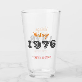 Copo De Pint Vintage 1976 Birthday Glass - Edição limitada 50th