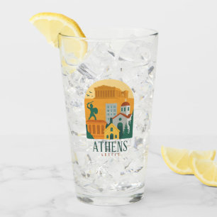 Copo De Pint Vintage Athens Grécia - Parthênon