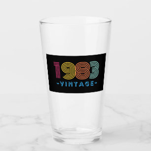 Copo De Pint Vintage Beer Glass-Gift-Retro 1983