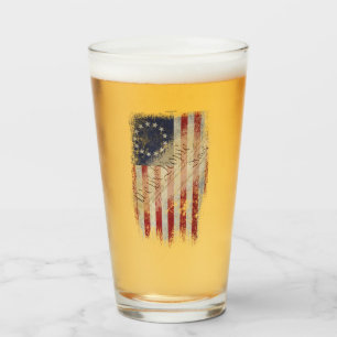 Copo De Pint Vintage Betsy Ross American Flag
