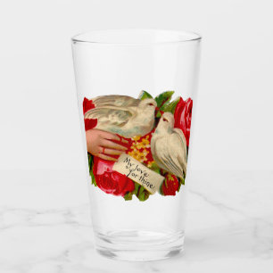 Copo De Pint Vintage Birds Adoráveis Vitorianos
