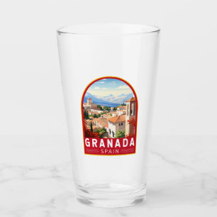 Copo De Pint Vintage de Viagem de Espanha de Granada