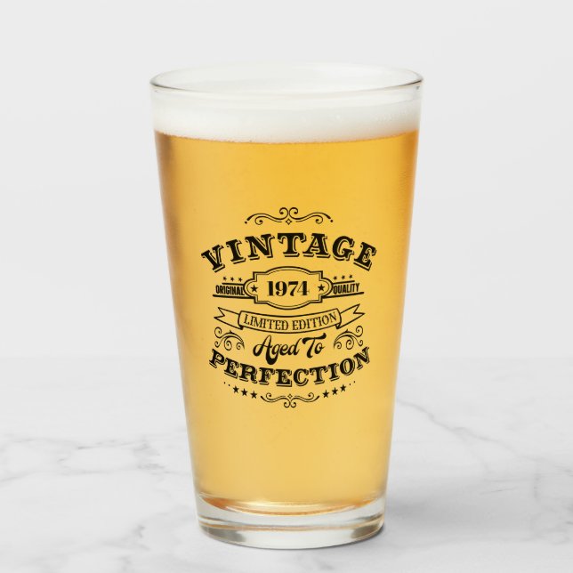 Copo De Pint Vintage Envelhecido à Perfeição (Frente (Preenchido))