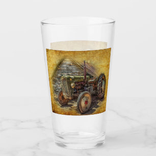 Copo De Pint Vintage Fazenda Trator Velho