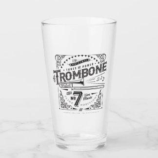 Copo De Pint Vintage Trombone Pint Glass