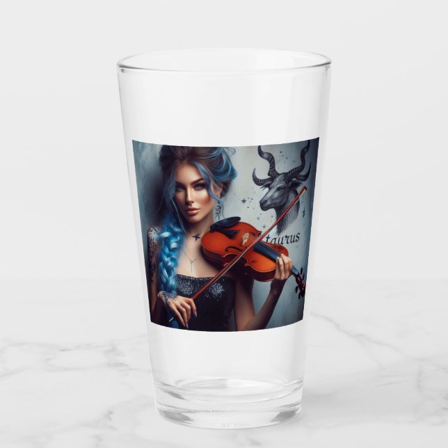 Copo De Pint Violino Musical Taurus Zodiac (Frente)