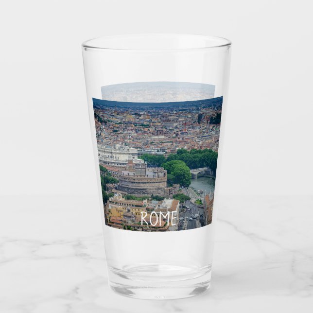 Copo De Pint Vista do centro histórico da cidade de Roma de cim (Frente)